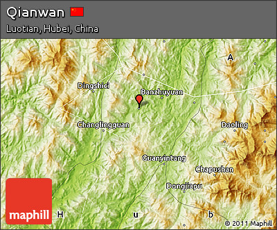 Physical Map of Qianwan
