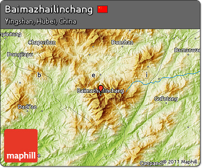 Physical Map of Baimazhailinchang