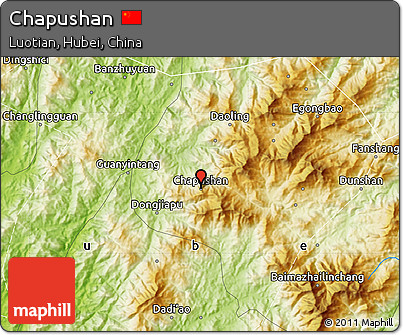 Physical Map of Chapushan