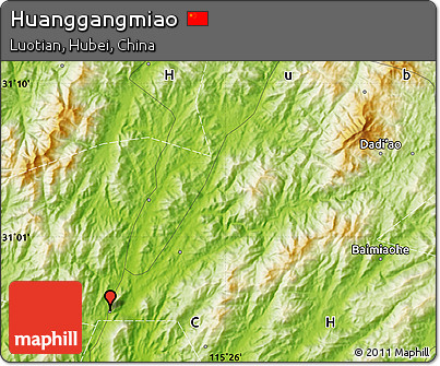 Physical Map of Huanggangmiao