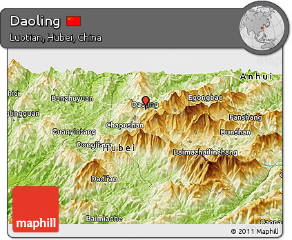 Physical Panoramic Map of Daoling