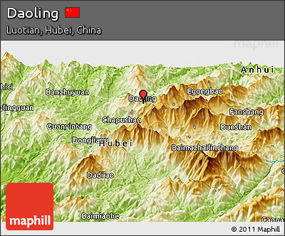 Physical Panoramic Map of Daoling