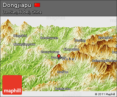 Physical Panoramic Map of Dongjiapu