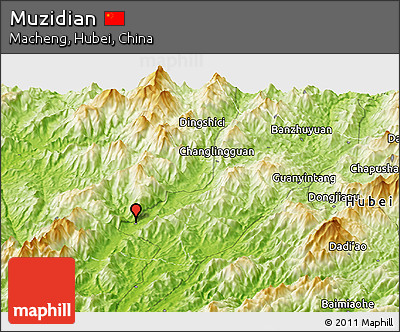 Physical Panoramic Map of Muzidian