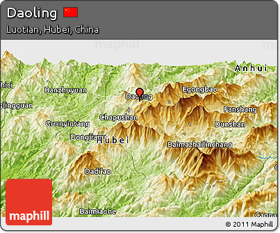 Physical Panoramic Map of Daoling