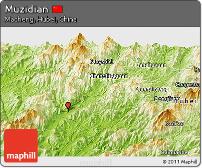 Physical Panoramic Map of Muzidian