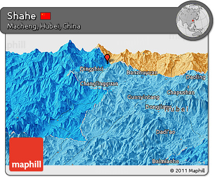 Political Panoramic Map of Shahe