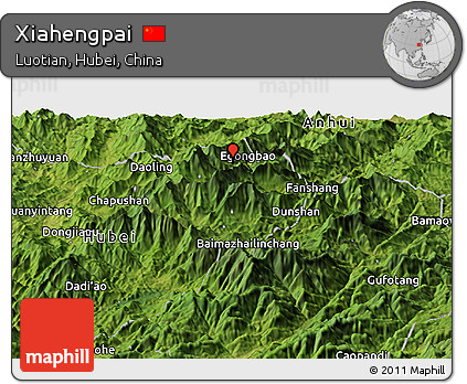Satellite Panoramic Map of Xiahengpai