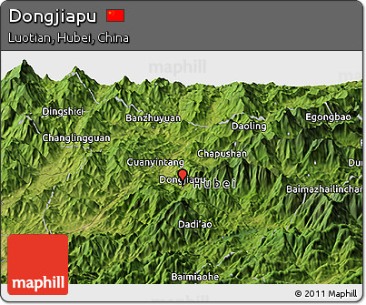 Satellite Panoramic Map of Dongjiapu