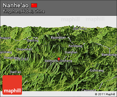 Satellite Panoramic Map of Nanhe'ao