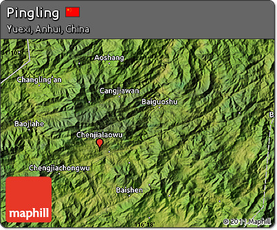 Satellite Map of Pingling