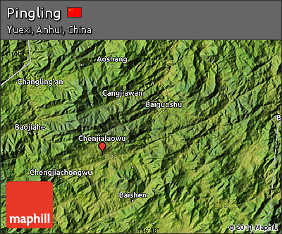 Satellite Map of Pingling