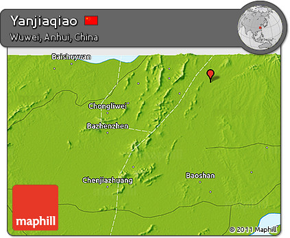 Physical 3D Map of Yanjiaqiao
