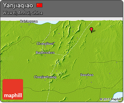 Physical 3D Map of Yanjiaqiao