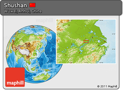 Physical Location Map of Shushan