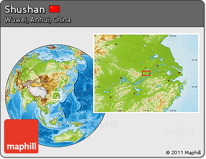 Physical Location Map of Shushan