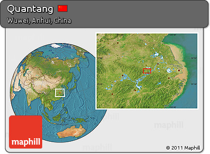 Satellite Location Map of Quantang