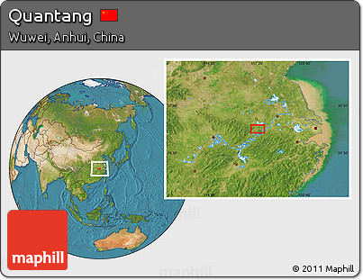Satellite Location Map of Quantang
