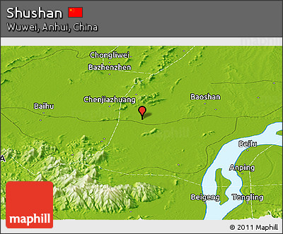 Physical Panoramic Map of Shushan