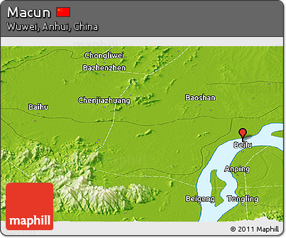 Physical Panoramic Map of Macun