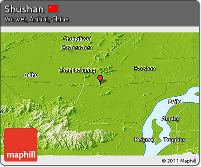 Physical Panoramic Map of Shushan