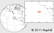 Blank Location Map of the area around 31° 11' 6" N, 120° 37' 30" W