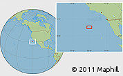 Savanna Style Location Map of the area around 31° 11' 6" N, 120° 37' 30" W