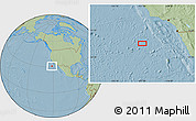 Savanna Style Location Map of the area around 31° 11' 6" N, 121° 28' 29" W, hill shading