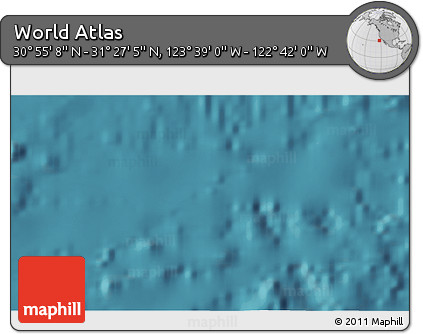 Satellite 3D Map of the Area around 31° 11' 6" N, 123° 10' 30" W