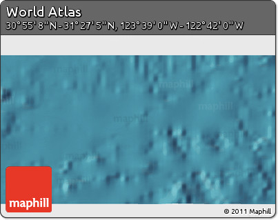 Satellite 3D Map of the Area around 31° 11' 6" N, 123° 10' 30" W