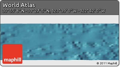 Satellite Panoramic Map of the Area around 31° 11' 6" N, 123° 10' 30" W