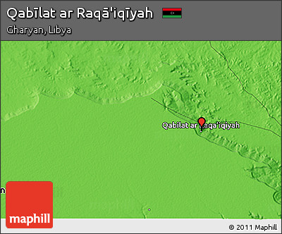 Political 3D Map of Qabīlat Ar Raqā'iqīyah