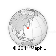 Outline Map of the Area around 31° 11' 6" N, 135° 13' 29" E, rectangular outline