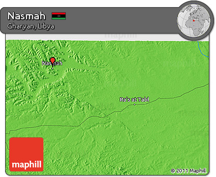 Political 3D Map of Nasmah
