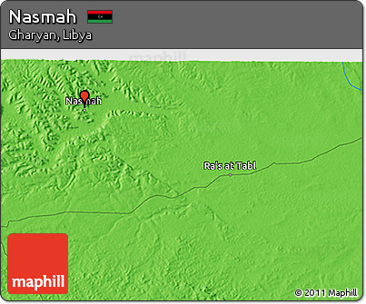 Political 3D Map of Nasmah