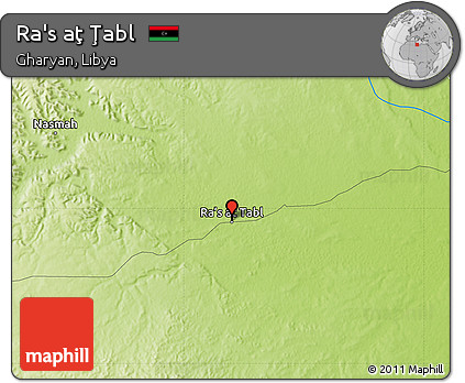 Physical Map of Ra's Aţ Ţabl
