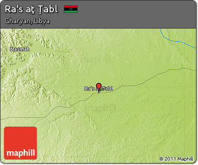 Physical Map of Ra's Aţ Ţabl