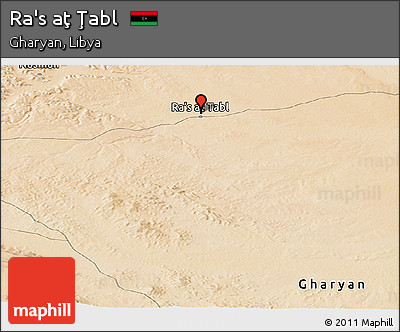 Satellite Panoramic Map of Ra's Aţ Ţabl