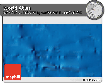 Physical 3D Map of the Area around 31° 11' 6" N, 145° 25' 30" E