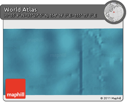 Satellite 3D Map of the Area around 31° 11' 6" N, 154° 46' 30" E