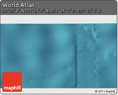Satellite 3D Map of the Area around 31° 11' 6" N, 154° 46' 30" E
