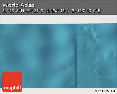 Satellite 3D Map of the Area around 31° 11' 6" N, 154° 46' 30" E