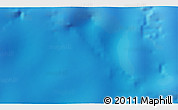 Physical 3D Map of the area around 31° 11' 6" N, 158° 10' 30" E