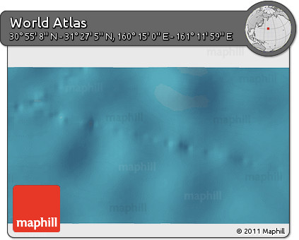 Satellite 3D Map of the Area around 31° 11' 6" N, 160° 43' 29" E