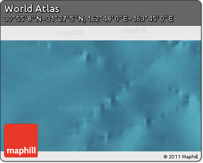 Satellite 3D Map of the Area around 31° 11' 6" N, 163° 16' 30" E