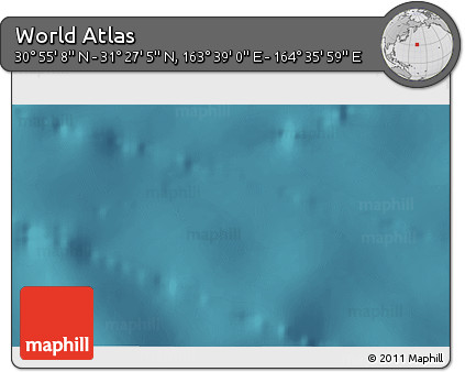 Satellite 3D Map of the Area around 31° 11' 6" N, 164° 7' 30" E