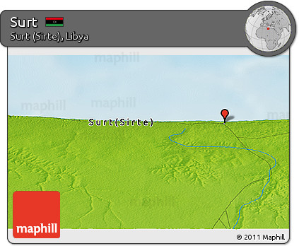Physical Panoramic Map of Surt