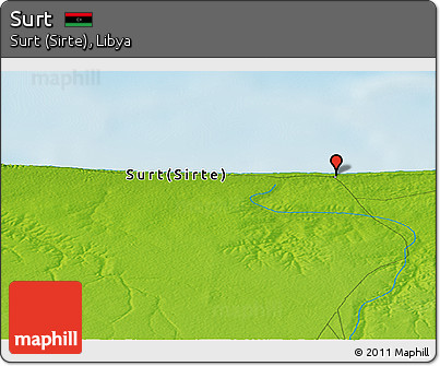 Physical Panoramic Map of Surt