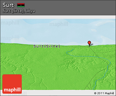 Political Panoramic Map of Surt