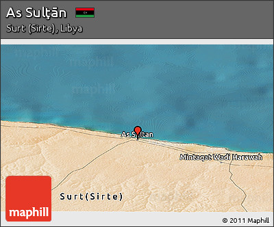 Satellite Panoramic Map of As Sulţān